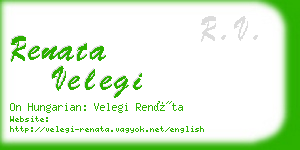 renata velegi business card